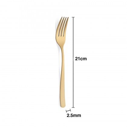 Garfo Inox Stuttgart Gold Mesa 2.5mmX21cm