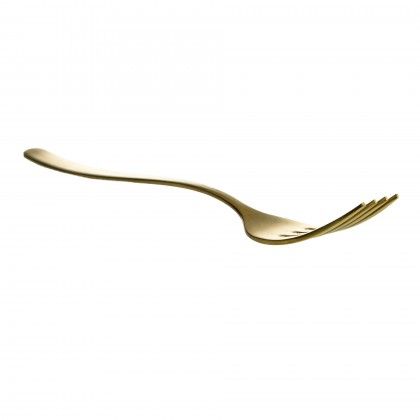 Garfo Inox Stuttgart Gold Sobremesa 2.5mmX17.8cm
