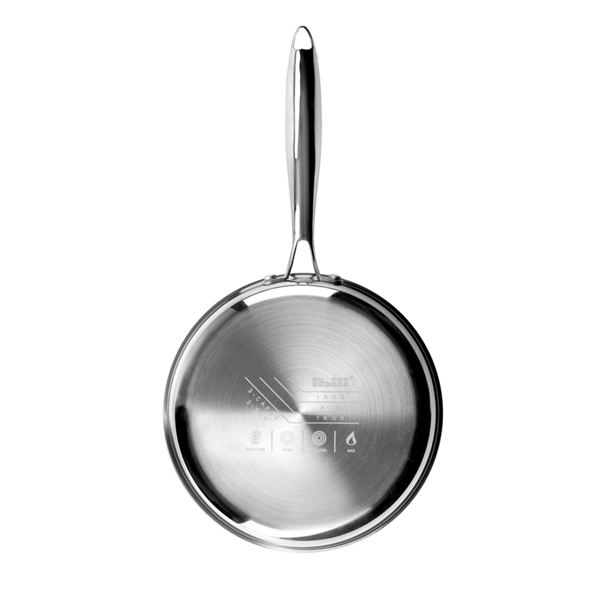Frigideira Inox / Alumínio Triply com Cabo 18X4.3cm