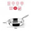 Frigideira Inox / Alumnio Triply com Cabo 18X4.3cm