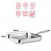Grelhador Inox / Alumnio Triply Quadrado 28X4cm