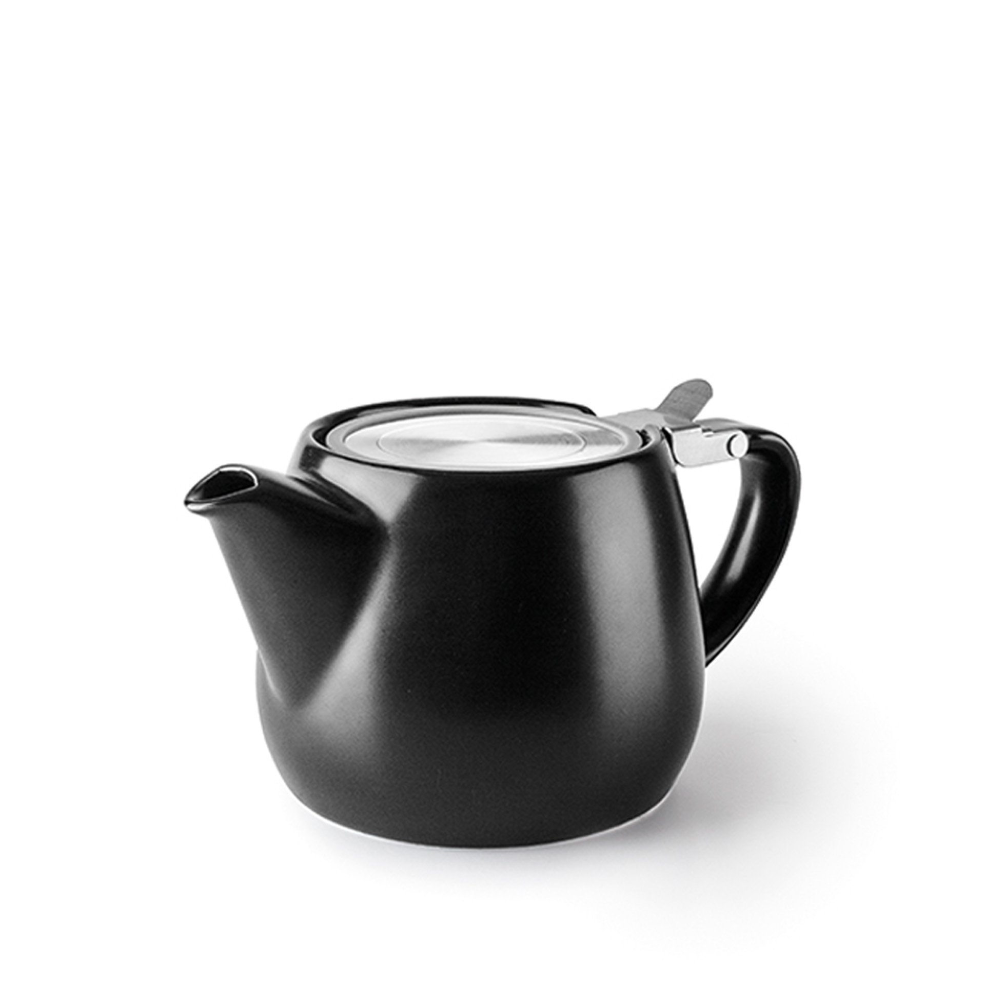 Chaleira Cerâmica Luxor com Filtro Preto 540ml 16.9X9cm