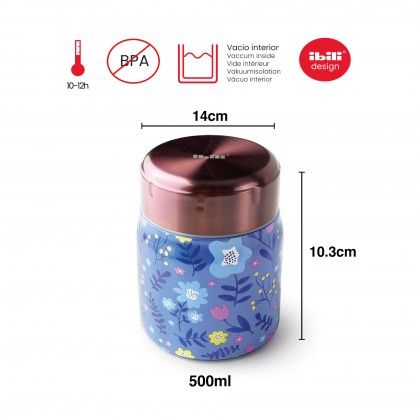 Termo Slidos Inox Tulipas 500ml 10.3X14cm