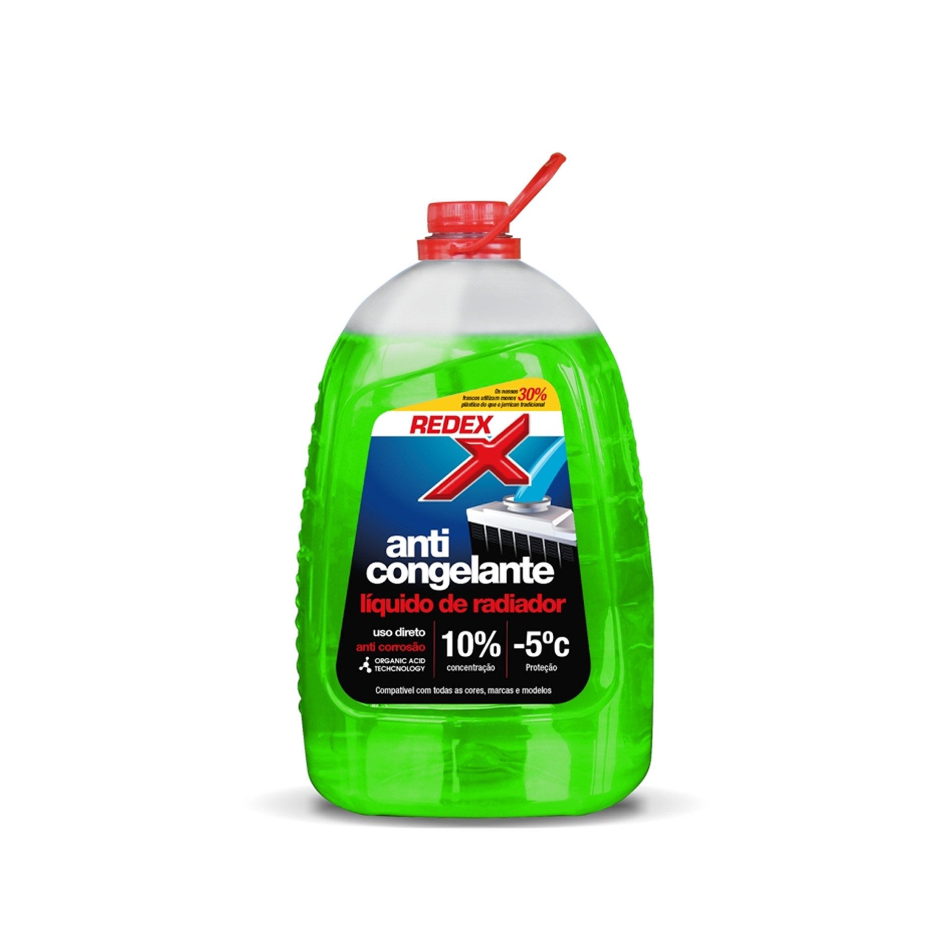 Líquido Radiador Anticongelante Redex Verde 4500ml