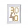 Moldura Madeira Branco 30X40cm