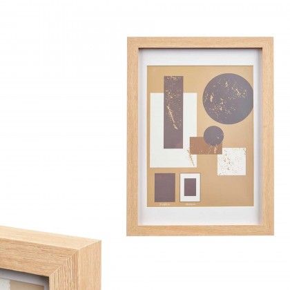 Moldura Madeira Castanho Natural 18X24cm