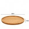 Tábua Aperitivo Bambu Redondo 30X1.5cm Tábua Aperitivo Bambu Redondo 30X1.5cm