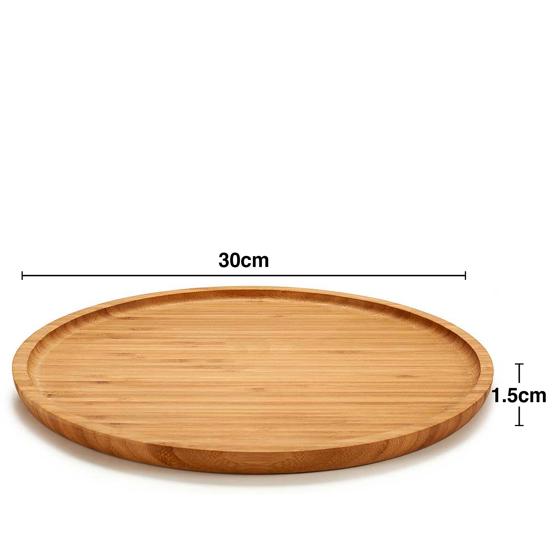 Tábua Aperitivo Bambu Redondo 30X1.5cm