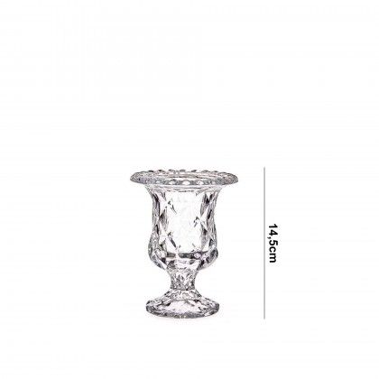 Jarra Vidro com P Losangos 14.5cm