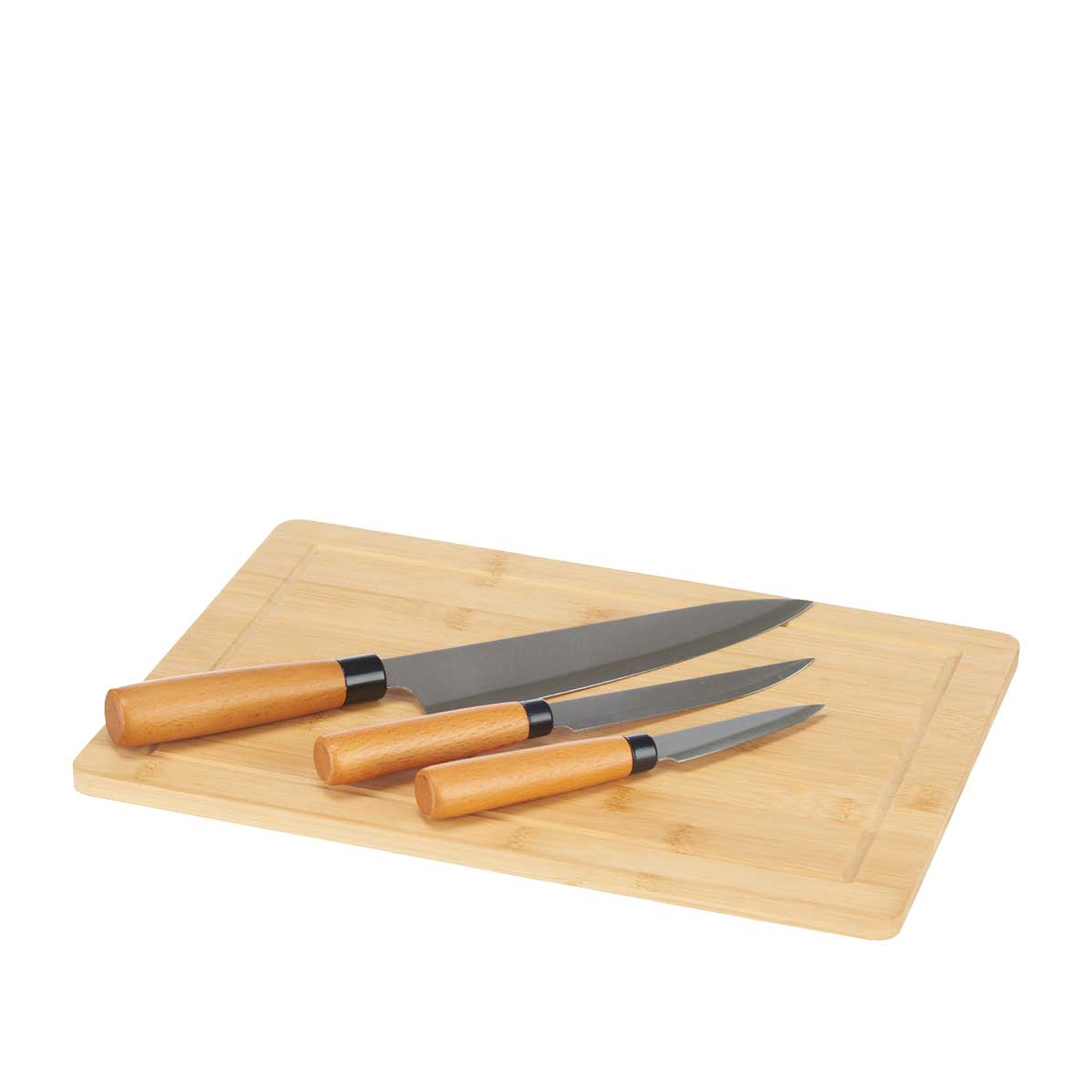 Tábua Queijo Bambu + 3 Facas 40X26.3X4cm