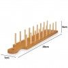 Suporte Tacos Bambu 41X7X6cm