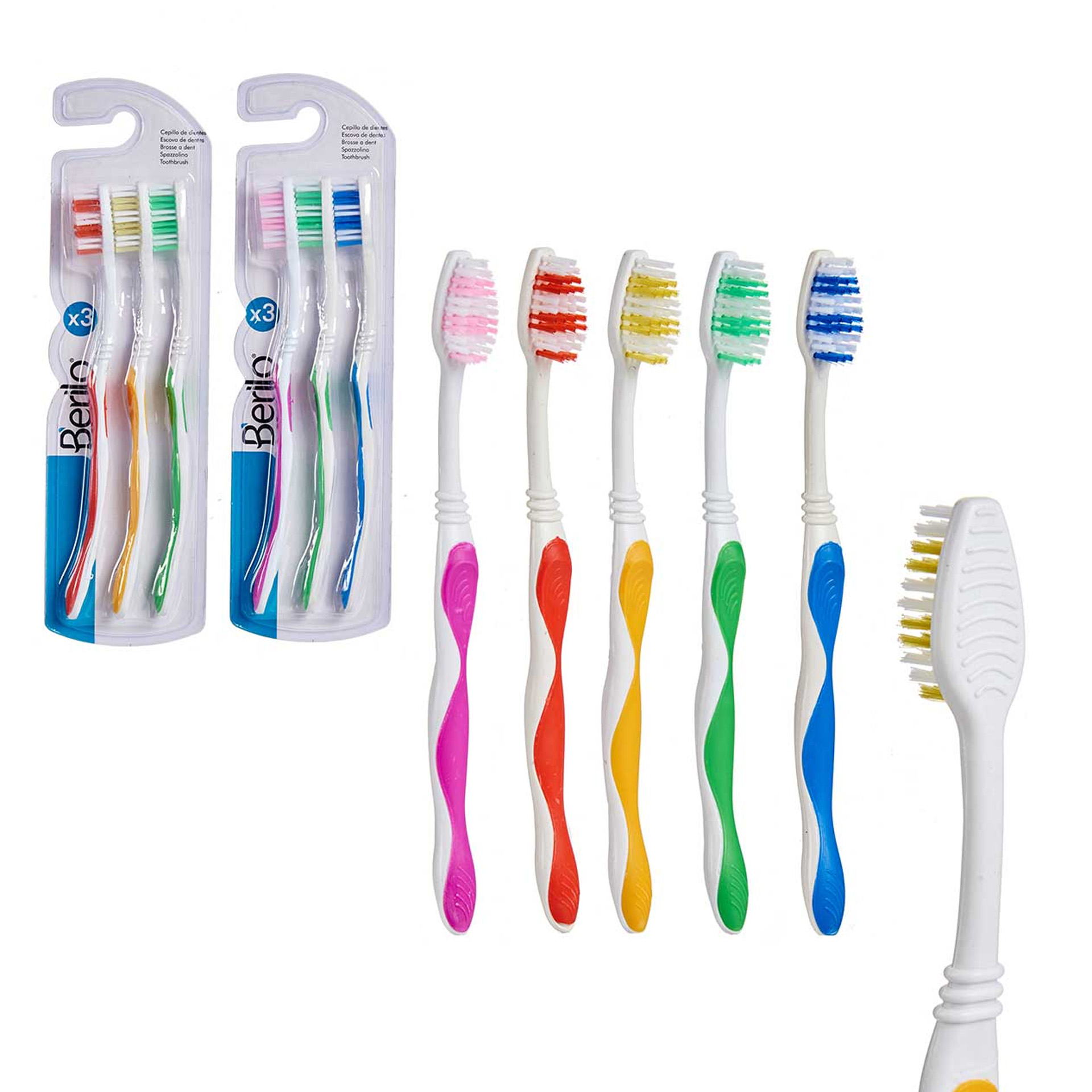 Escova Dentes 24cm Pack 3