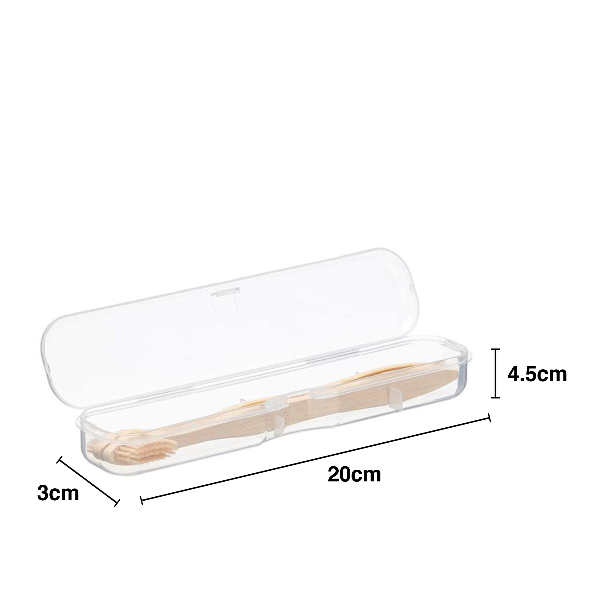 Escova Dentes Bambu Pack 2 + Caixa 20X4.5X3cm