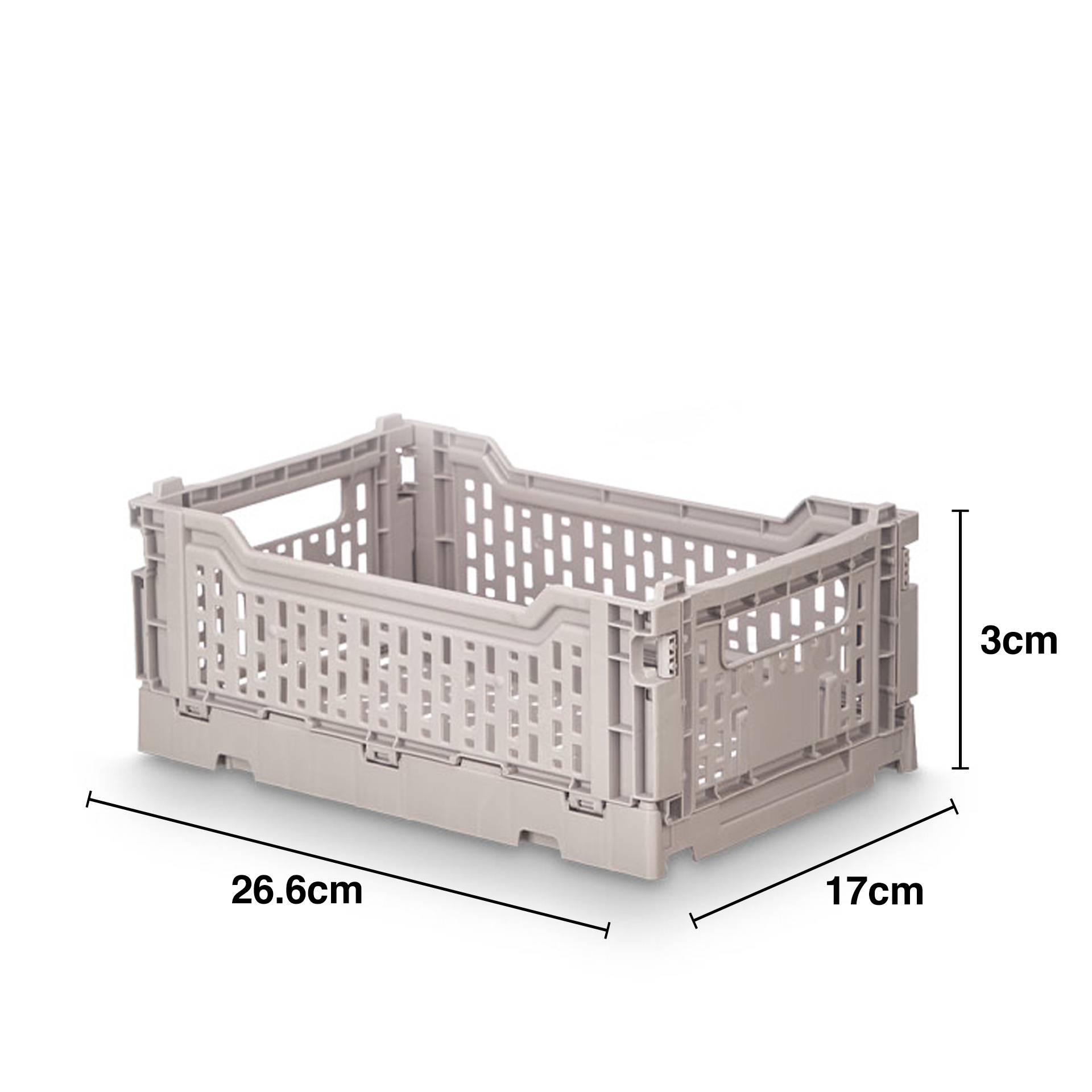 Caixa Dobrável Plástico Multiusos 4L 26.6X17X3cm