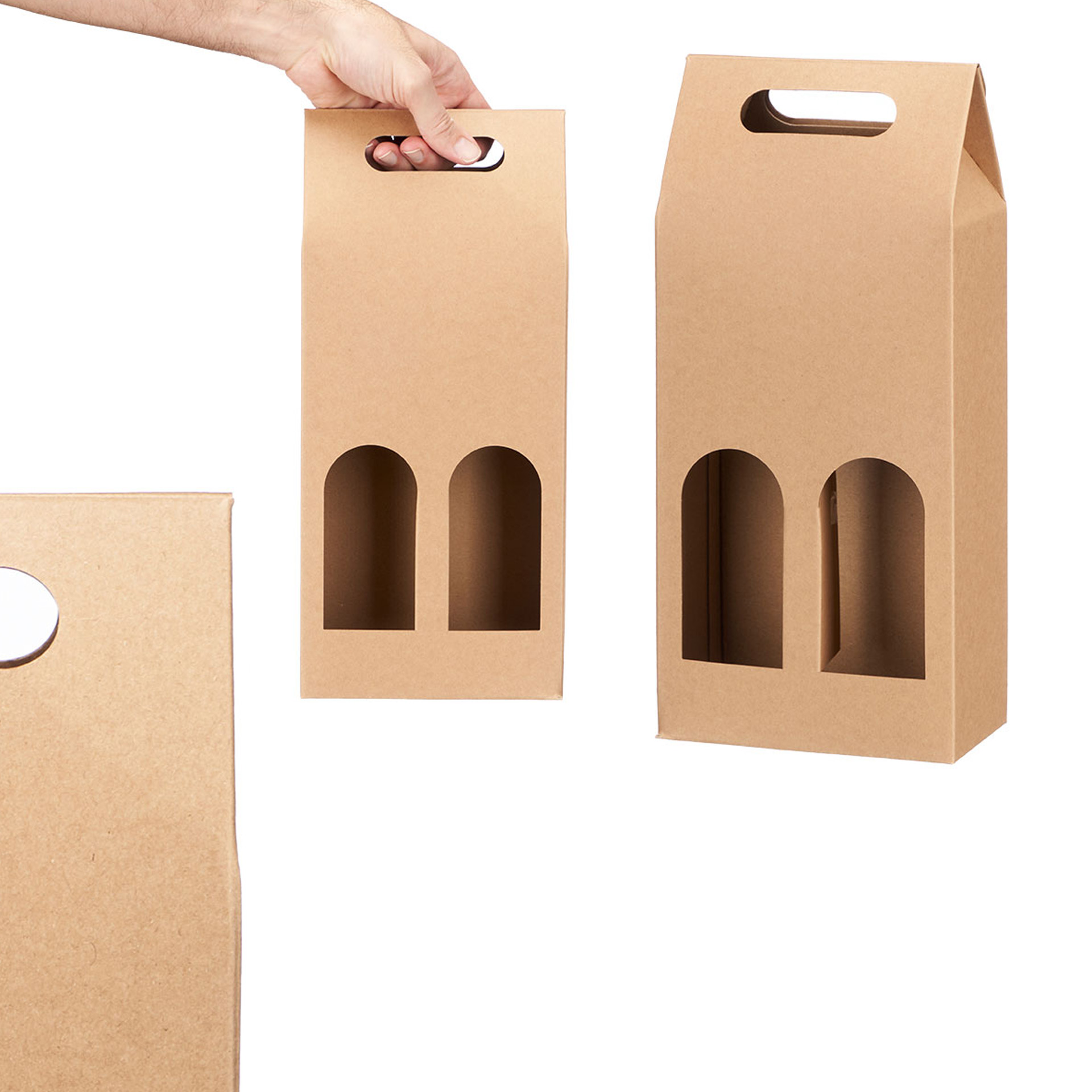 Saco Garrafas Kraft 17X9X39.2cm