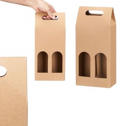 Saco Garrafas Kraft 17X9X39.2cm