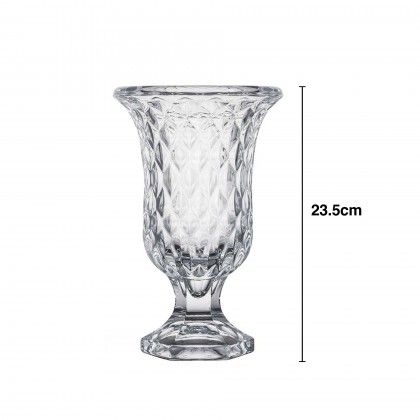 Jarra Vidro com P Diamante 23.5cm