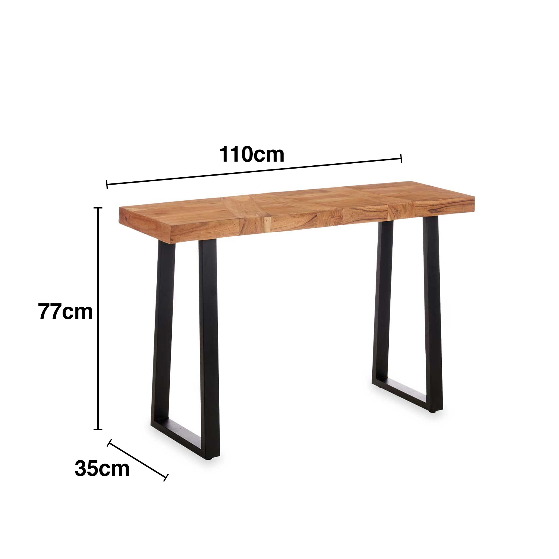 Mesa Madeira Acácia 110X35X77cm