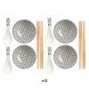 Conjunto Sushi Taça / Colher / Pauzinhos 12 Peças Conjunto Sushi Taça / Colher / Pauzinhos 12 Peças