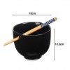 Taa Porcelana Asiatica 13X10.5cm + Pauzinhos 22.6cm