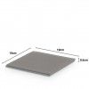 Base Copos Quadrada 10X10X0.5cm Pack 4