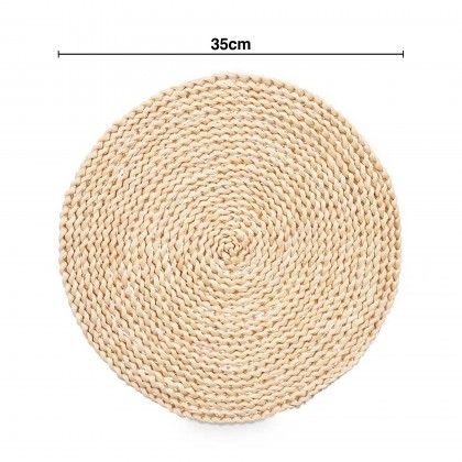 Individual Fibra Natural Redondo 35cm
