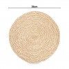Individual Fibra Natural Redondo 35cm