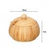 Aucareiro Bambu com Colher 11.5X12X7cm