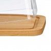 Manteigueira Bambu Retangular 12.6X19X6cm