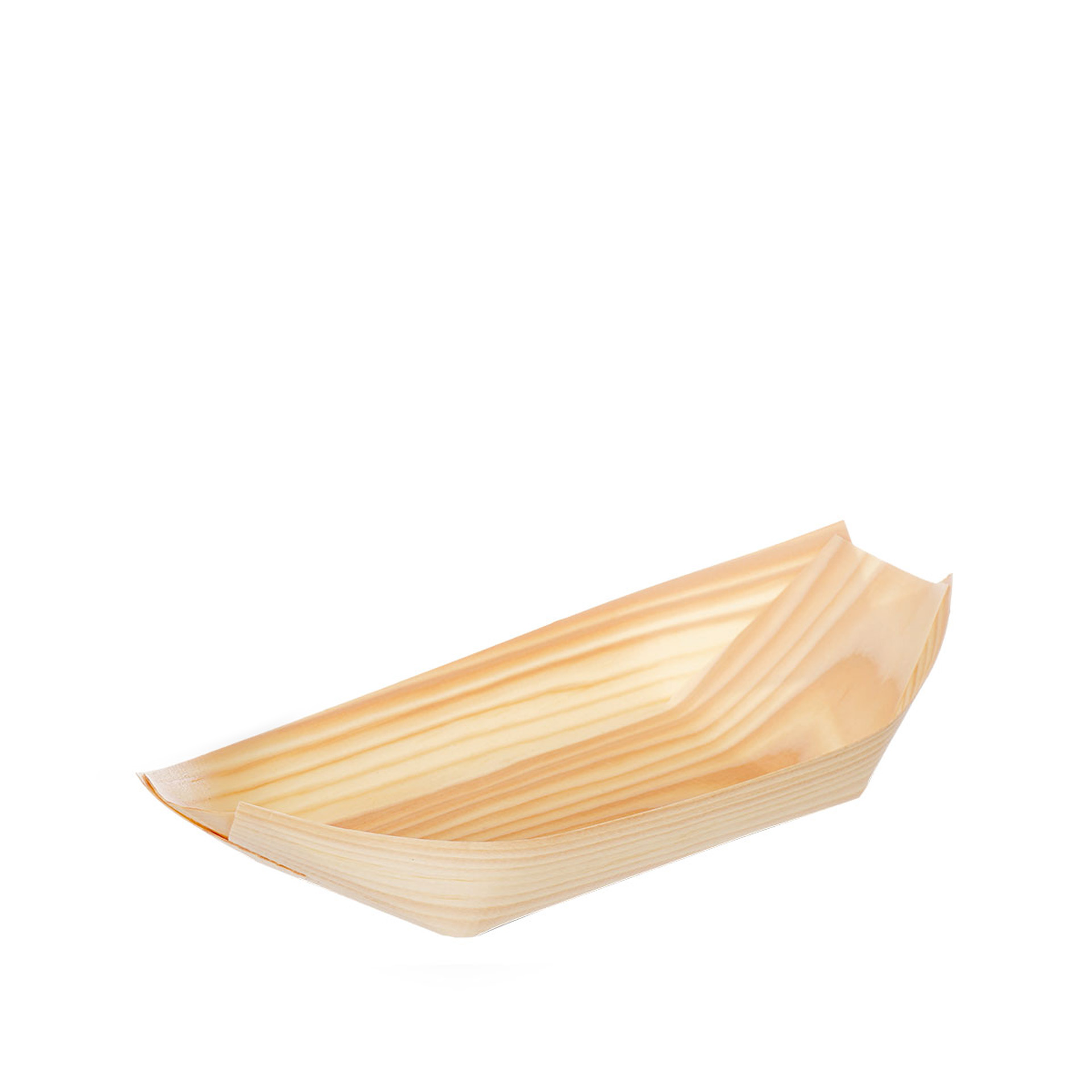 Taça Descartável Madeira Oval 12X25.5cm Pack 12