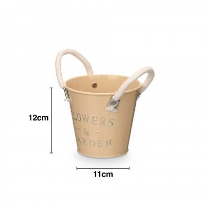 Vaso Metal Redondo Cor Sortida 11X12cm