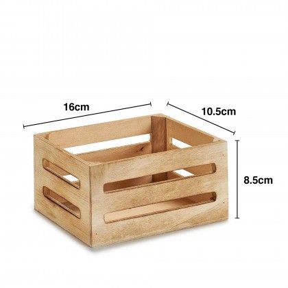 Caixa Decorativa Madeira Natural 16X10.5X8.5cm