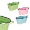 Vaso Metal Fio Prata Oval Cor Sortida 11X27X9cm