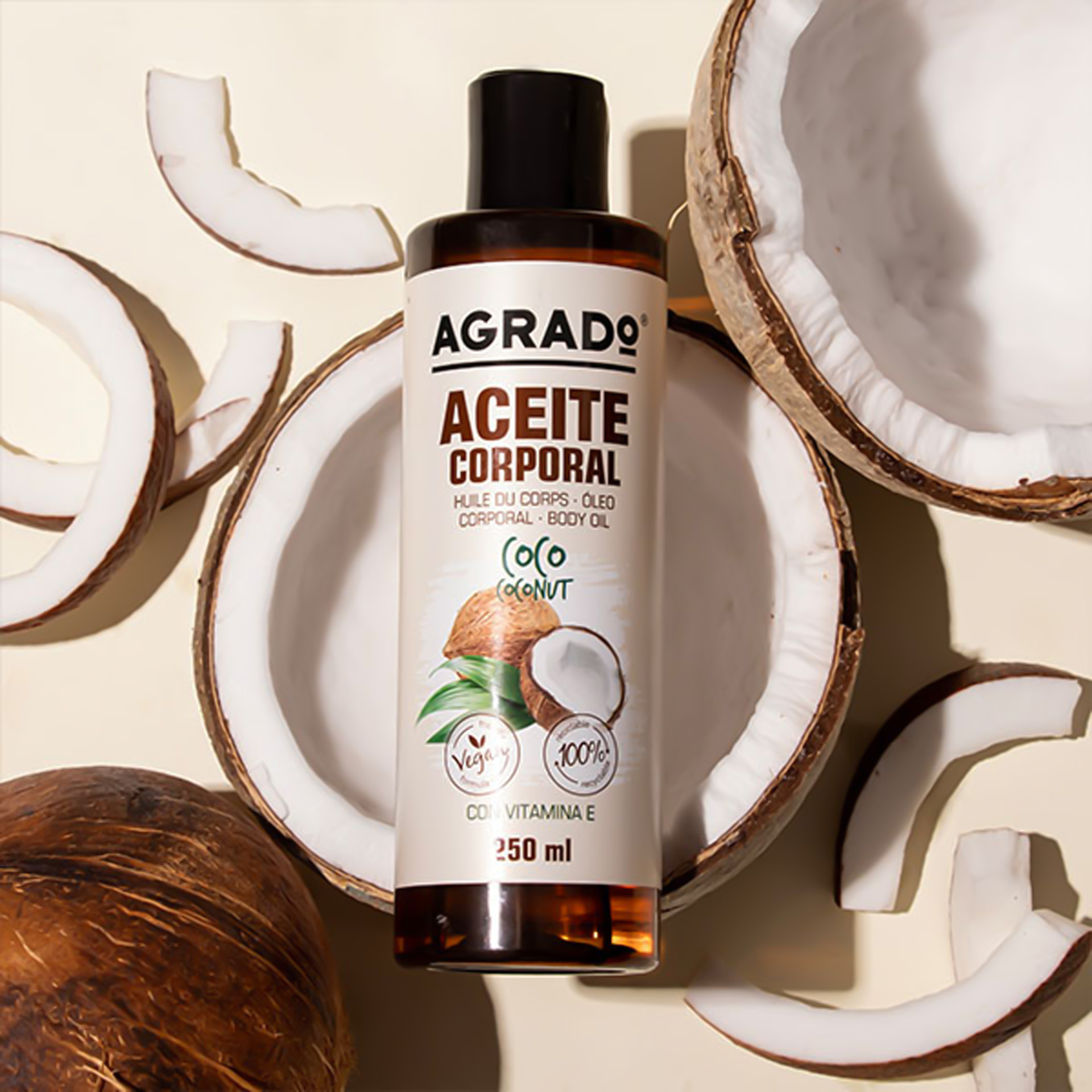 Azeite Corporal Agrado Coco 250ml