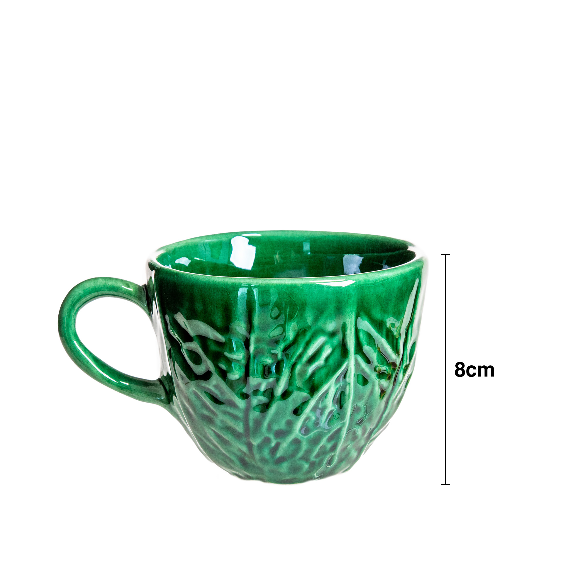 Chávena Couve Cerâmica Verde 8cm