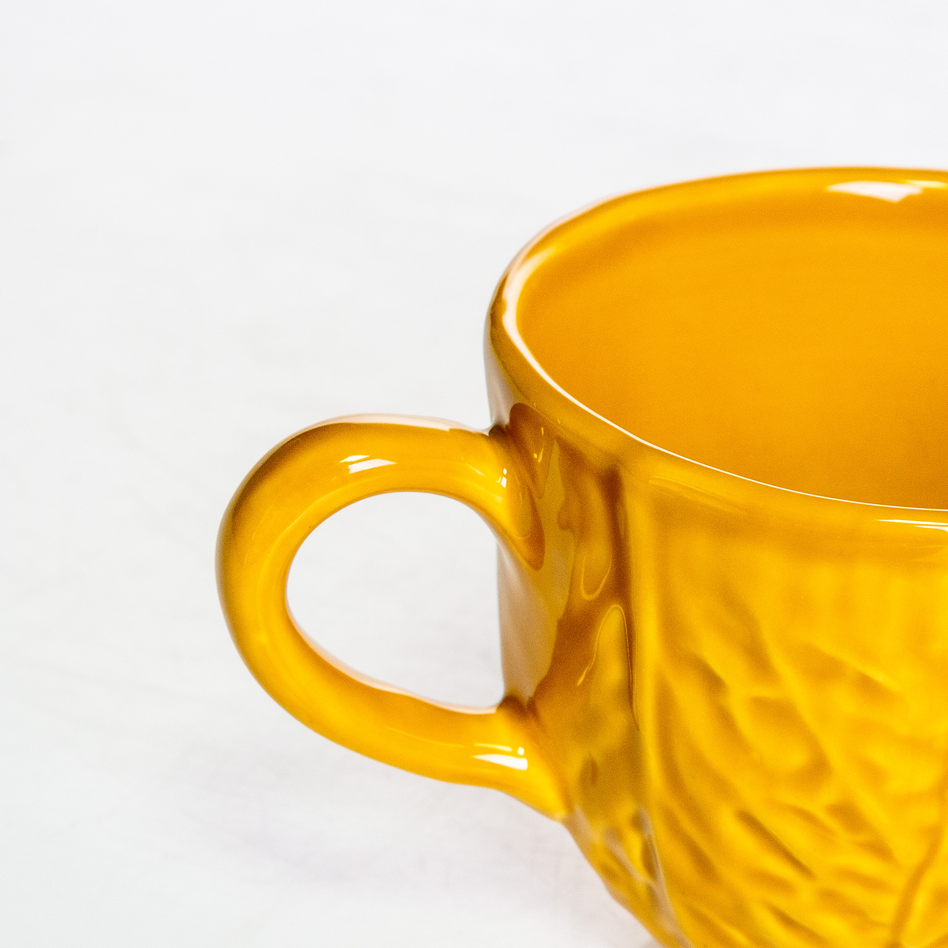 Chávena Couve Cerâmica Amarelo Mostarda 8cm
