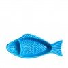Azeitoneira Peixe Cermica Azul Claro 20cm