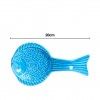 Colher Peixe Cermica Azul Claro 20cm