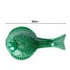 Colher Peixe Cer�mica Verde 20cm
