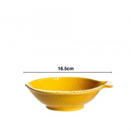 Taa Peixe Cermica Amarelo 16.5cm