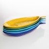 Travessa Peixe Cerâmica Azul Turquesa 44X23cm Travessa Peixe Cerâmica Azul Turquesa 44X23cm