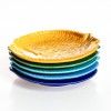 Prato Raso Peixe Cerâmica Azul Escuro 25cm Prato Raso Peixe Cerâmica Azul Escuro 25cm