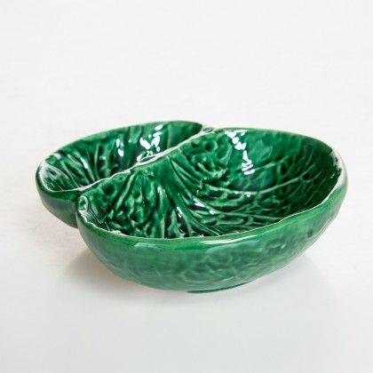 Azeitoneira Couve Cermica Verde 13X12.5cm
