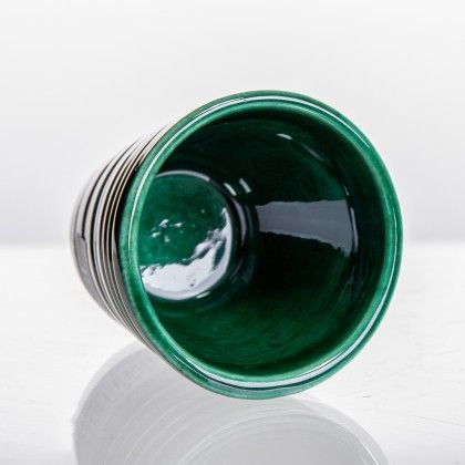 Copo Caf Riscas Cermica Verde 5.5cm