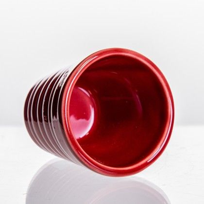 Copo Café Riscas Cerâmica Magenta 5.5cm Copo Café Riscas Cerâmica Magenta 5.5cm