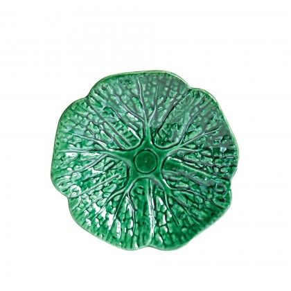 Prato Raso Couve Cermica Verde 20cm