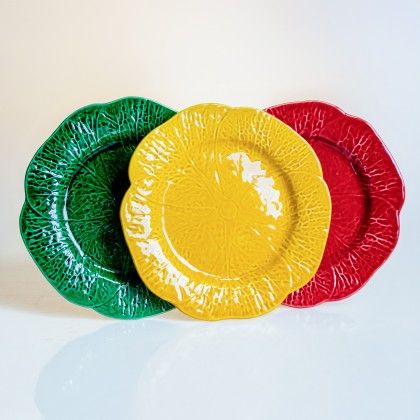 Prato Raso Couve Cermica Verde 27cm