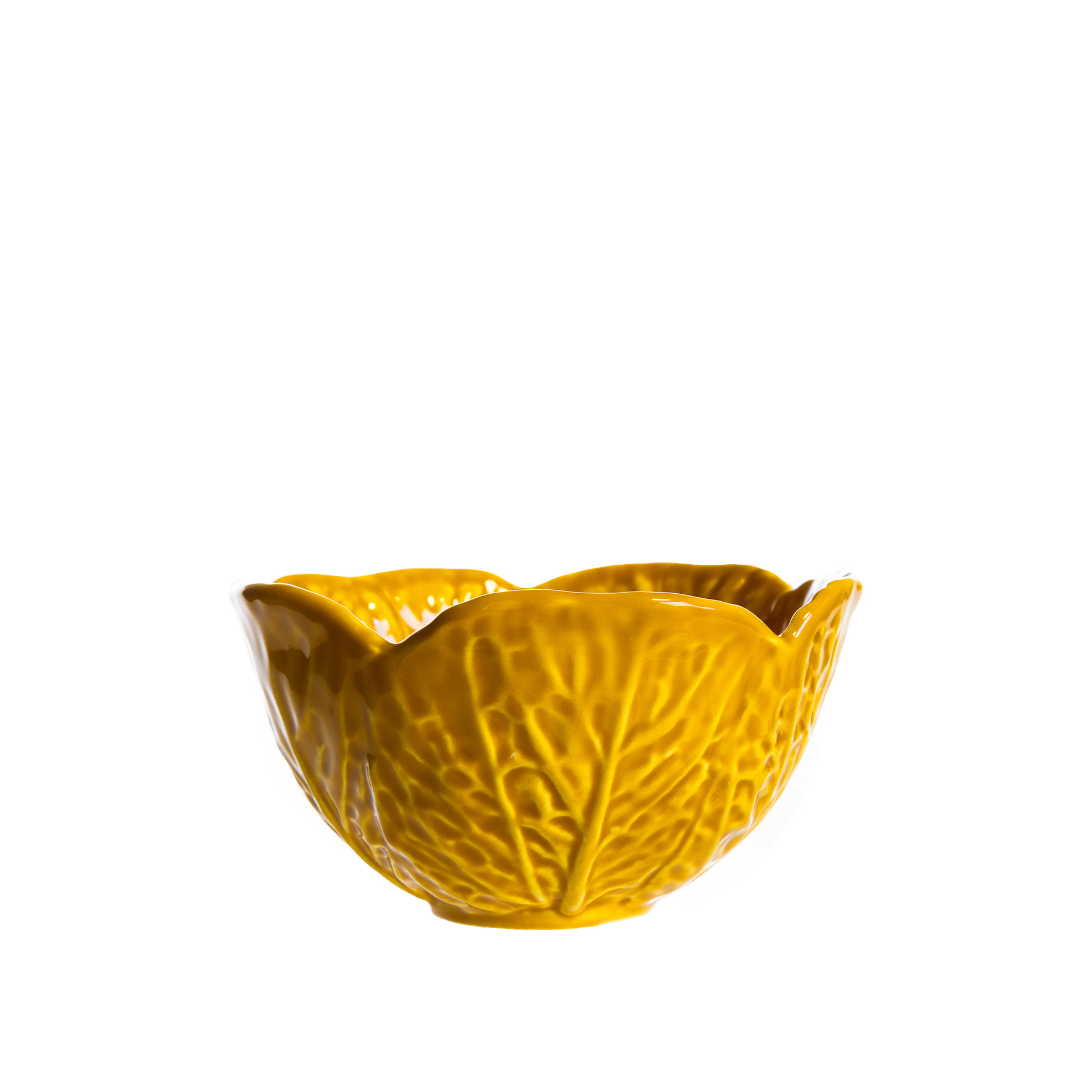 Malga Couve Cerâmica Amarelo Mostarda 14X7.5cm