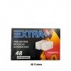 Acendalha Tradicional Branca 48 Cubos