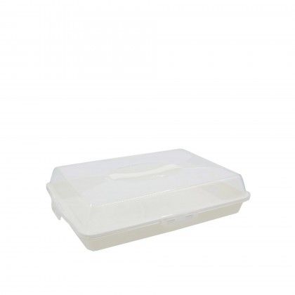 Boleira Plstica com Tampa Retangular 44X30X10cm